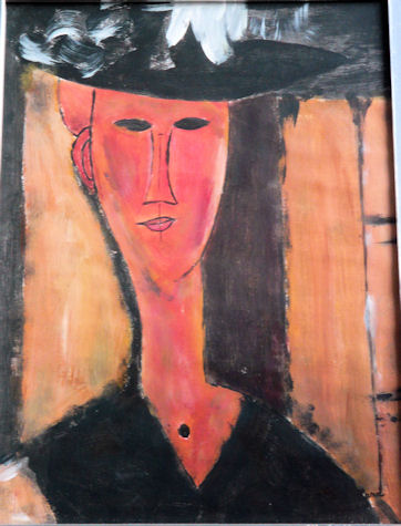 Copie tableau de Modigliani